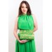Embroidered dress "Romance" green